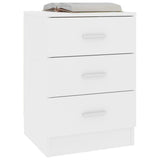 Bedside Cabinets 2 pcs White 38x35x56 cm Engineered Wood