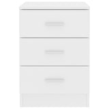 Bedside Cabinets 2 pcs White 38x35x56 cm Engineered Wood