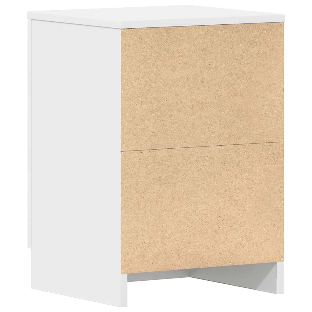 Bedside Cabinets 2 pcs White 38x35x56 cm Engineered Wood