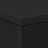 Bedside Cabinet Black 38x35x56 cm Engineered Wood
