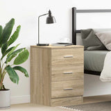 Bedside Cabinet 38X35X56 Cm Engineered Wood