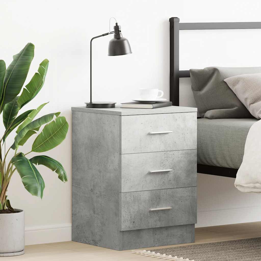 Bedside Cabinet 38X35X56 Cm Engineered Wood