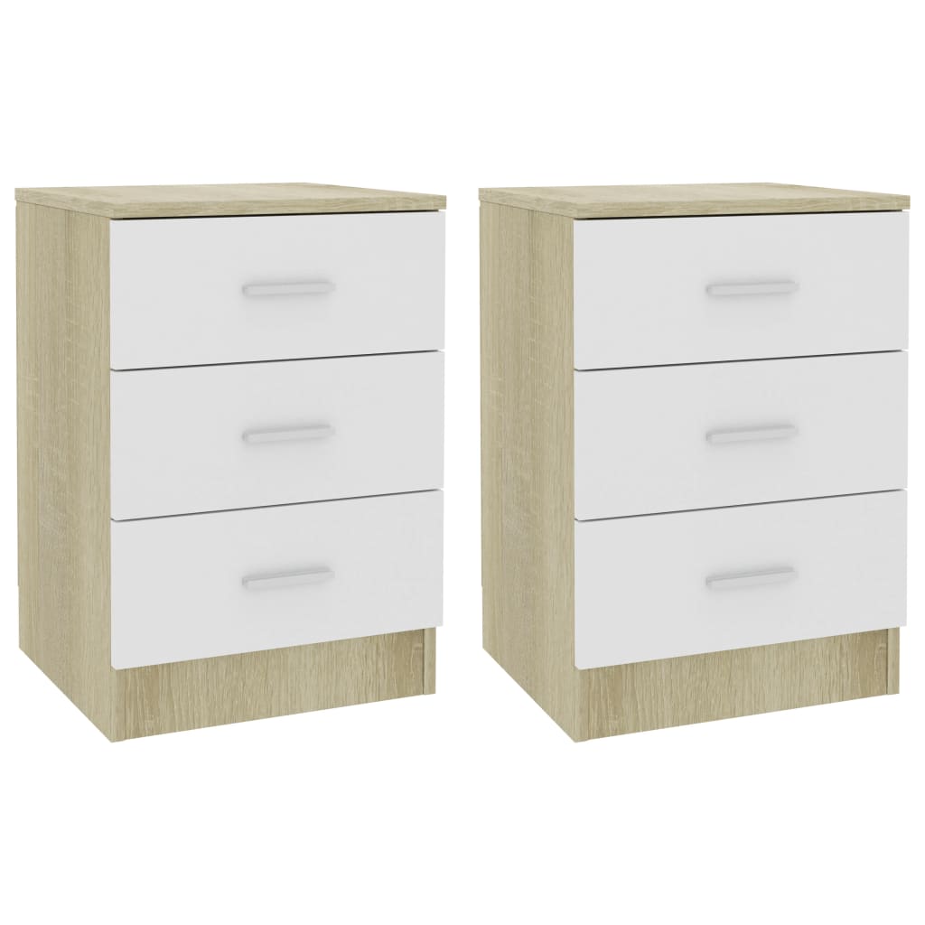 Bedside Cabinet 38X35X56 Cm Engineered Wood