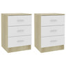 Bedside Cabinet 38X35X56 Cm Engineered Wood