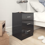 Bedside Cabinet 38X35X56 Cm Engineered Wood