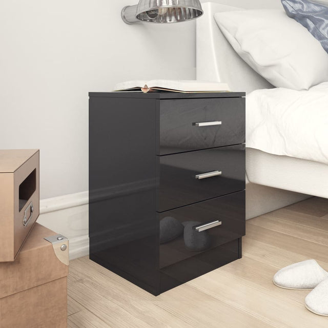Bedside Cabinet 38X35X56 Cm Engineered Wood