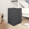 Bedside Cabinet 38X35X56 Cm Engineered Wood