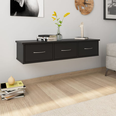 Wall-Mounted Drawer Shelf 88X26X18.5 Cm Engineered Wood