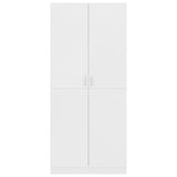 Wardrobe White 80x52x180 cm Engineered Wood