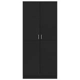 Wardrobe Black 80x52x180 cm Engineered Wood
