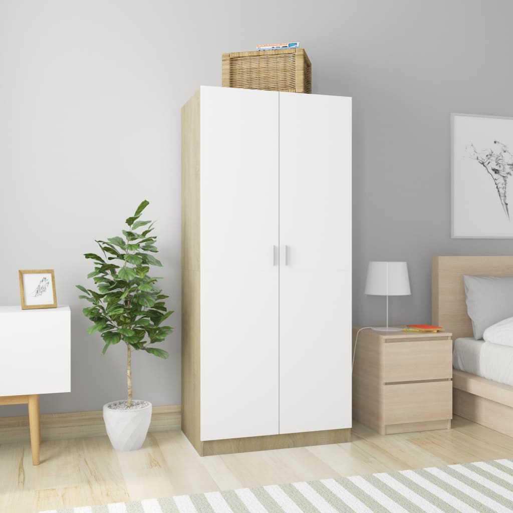 Wardrobe 80X52X180 Cm Engineered Wood