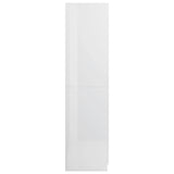 Wardrobe High Gloss White 80x52x180 cm Engineered Wood