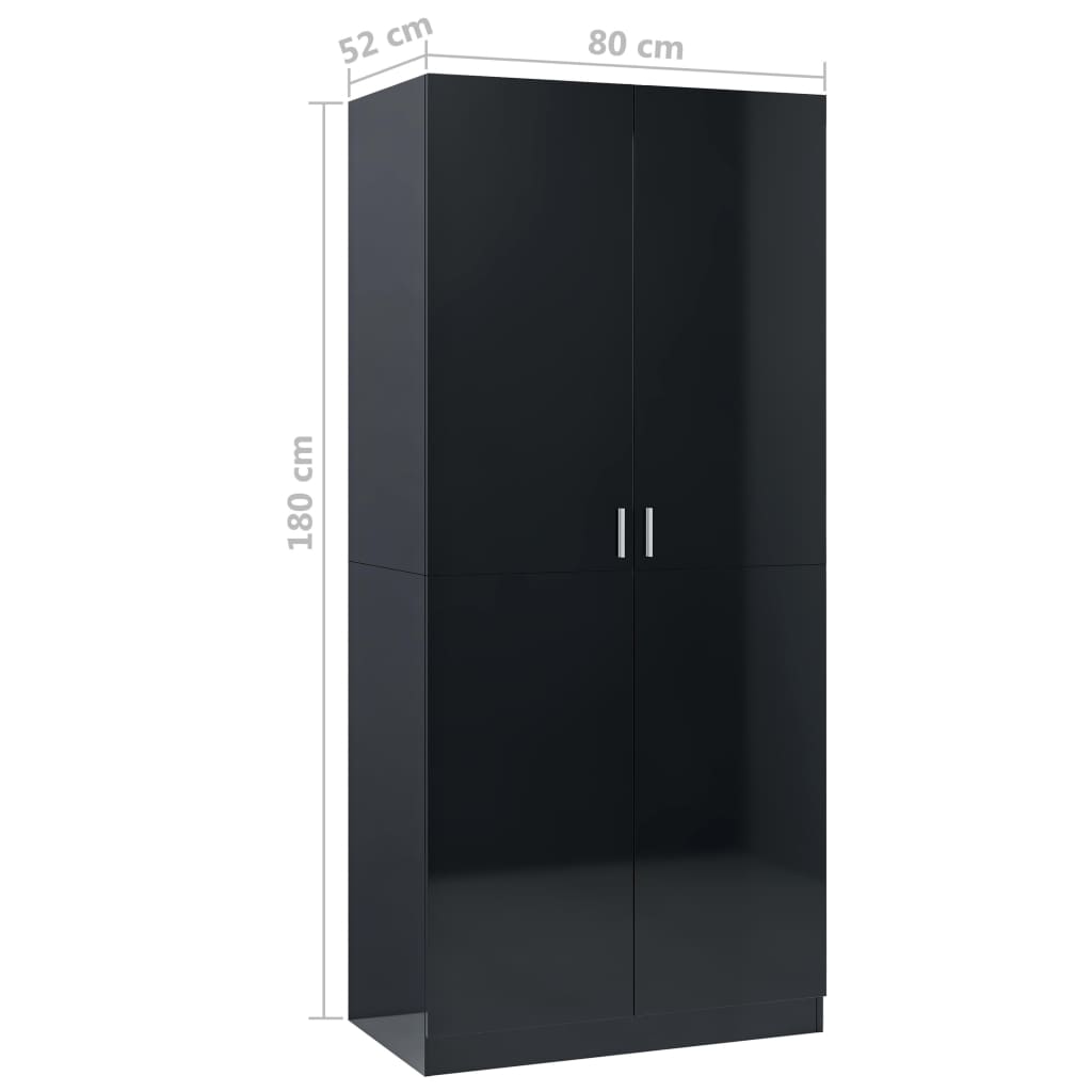 Wardrobe 80X52X180 Cm Engineered Wood