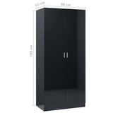 Wardrobe 80X52X180 Cm Engineered Wood
