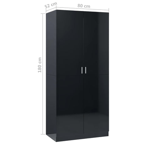 Wardrobe 80X52X180 Cm Engineered Wood