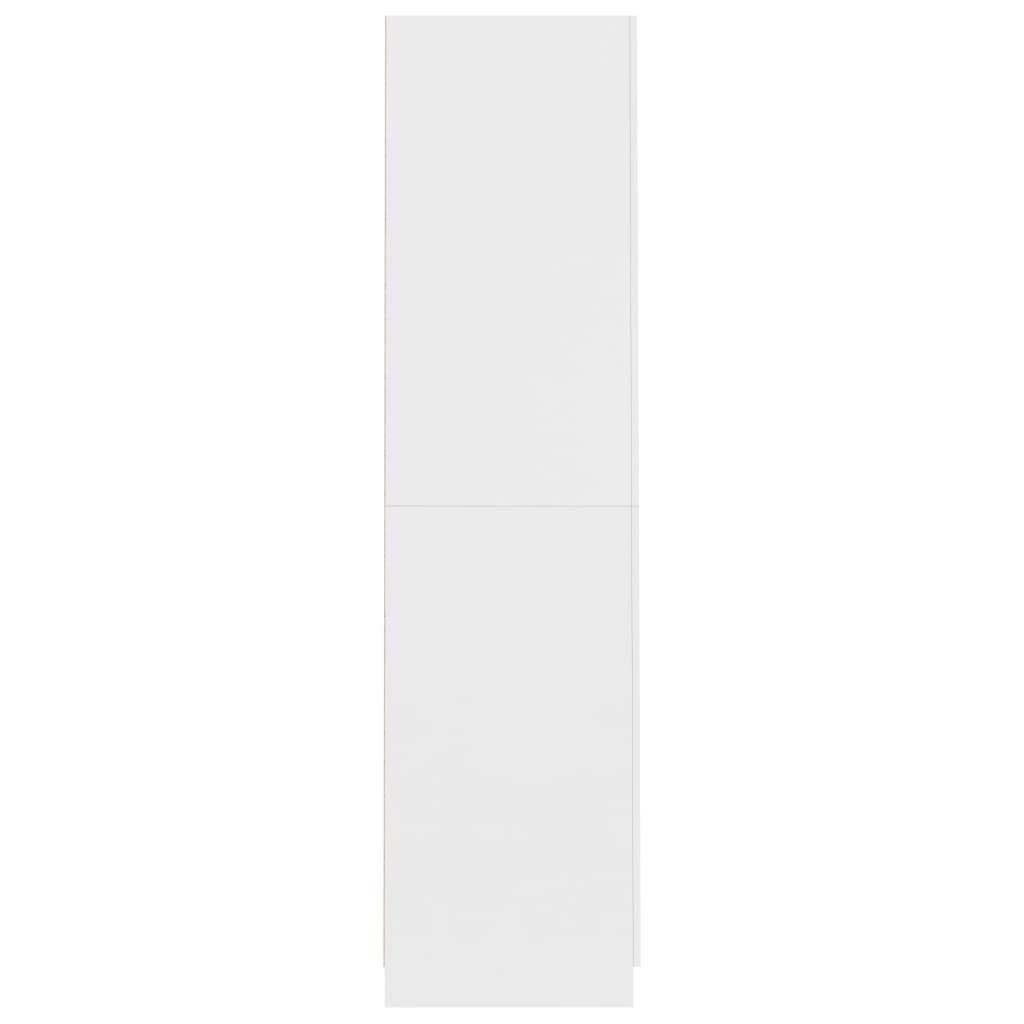 Wardrobe White 90x52x200 cm Engineered Wood