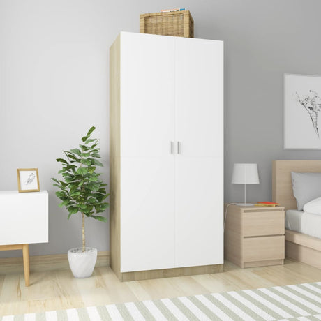 Wardrobe 90X52X200 Cm Engineered Wood