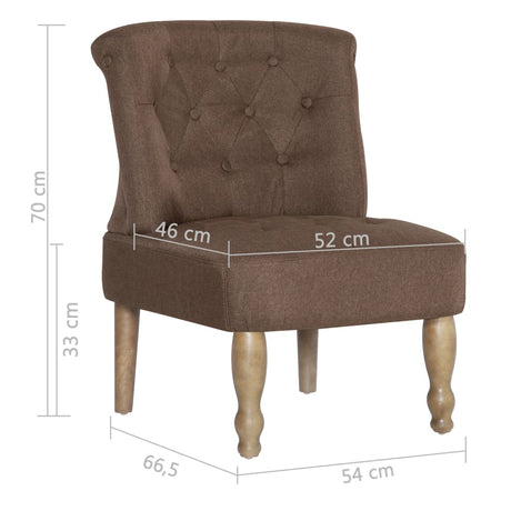 French Chairs 2 Pcs Fabric