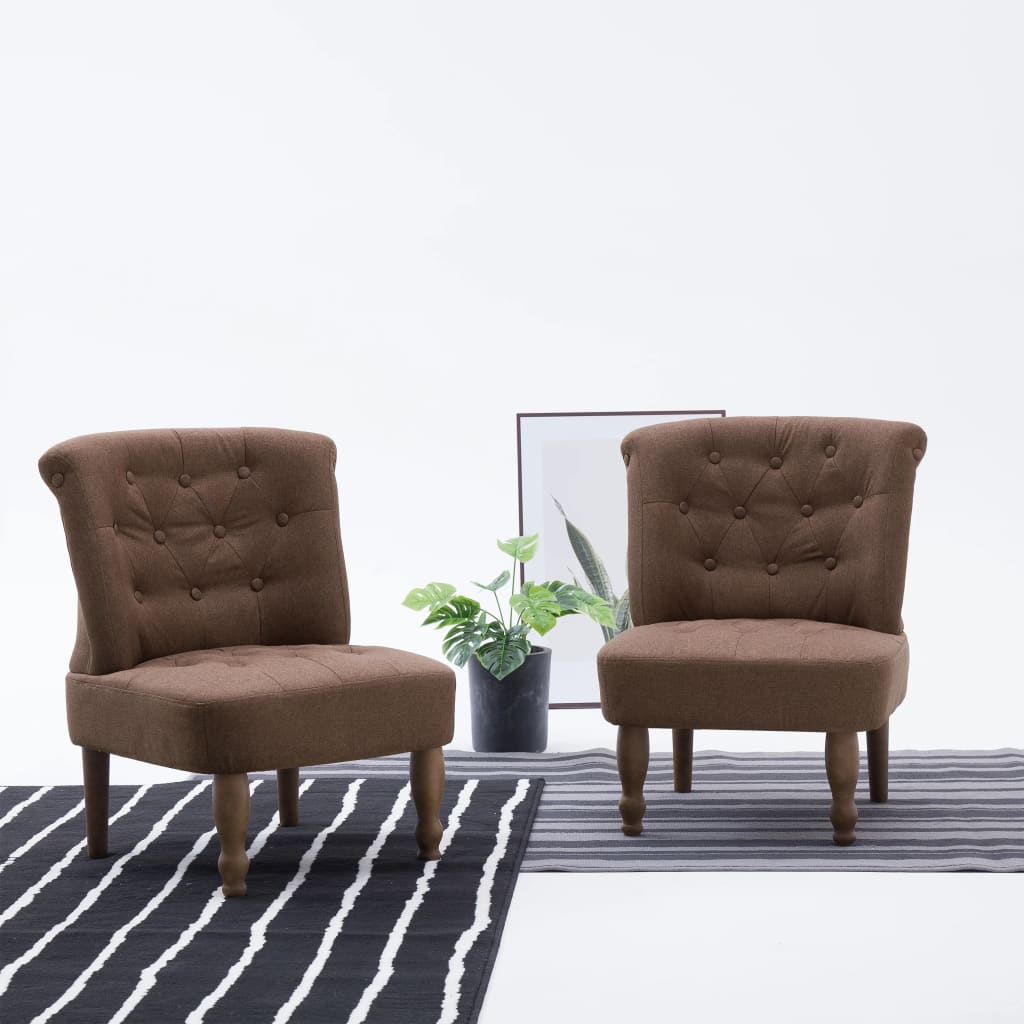 French Chairs 2 Pcs Fabric