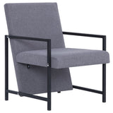 Armchair With Chrome Feet Fabric