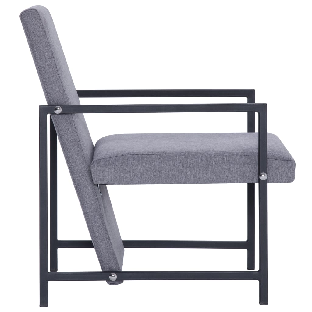 Armchair With Chrome Feet Fabric