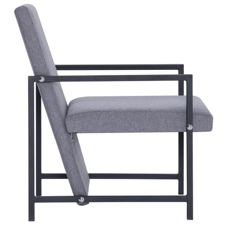 Armchair With Chrome Feet Fabric