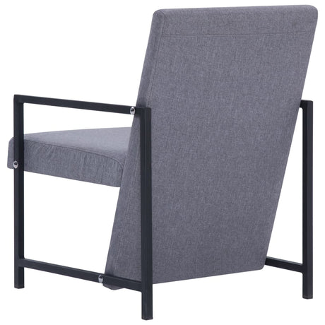 Armchair With Chrome Feet Fabric
