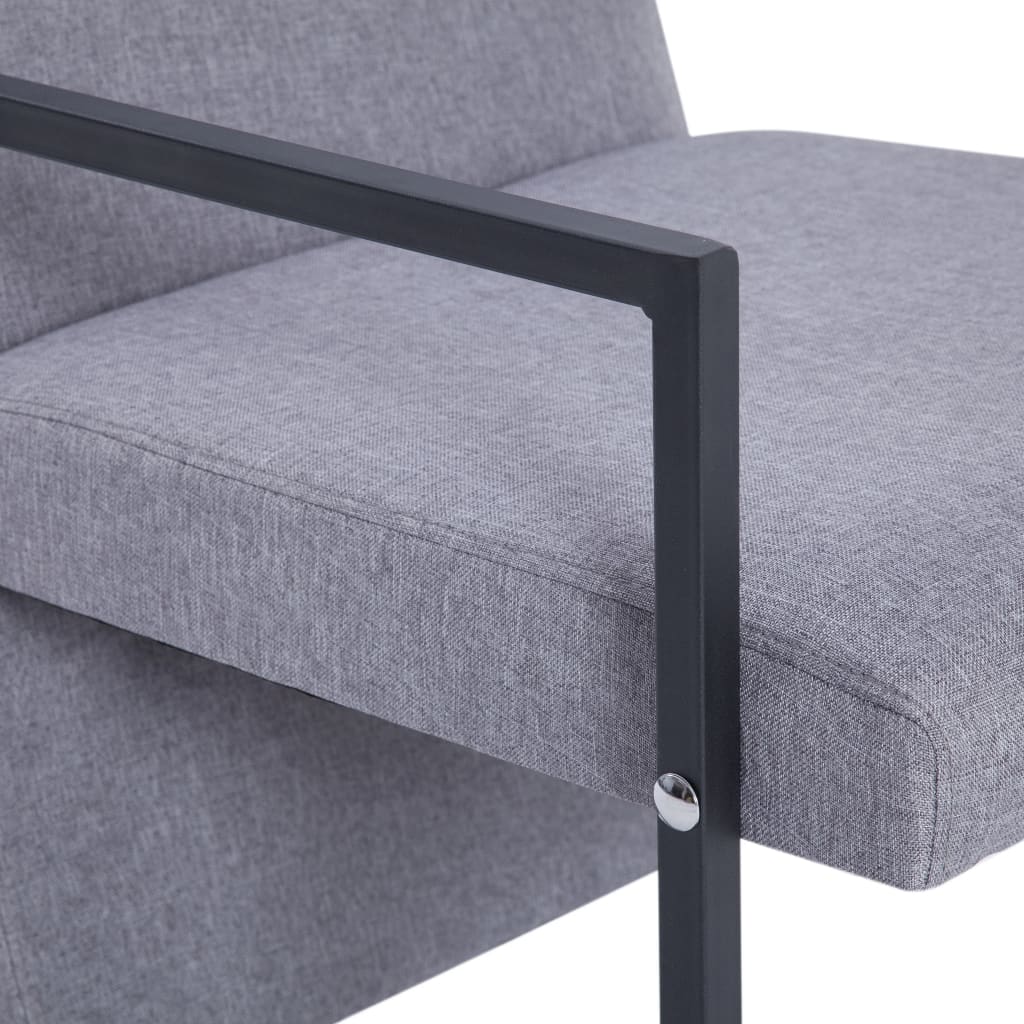 Armchair With Chrome Feet Fabric