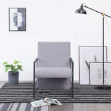 Armchair With Chrome Feet Fabric