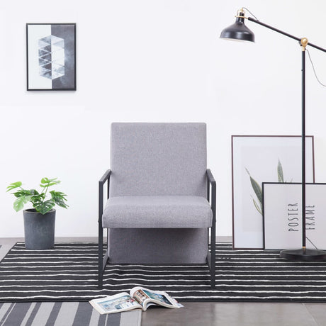 Armchair With Chrome Feet Fabric