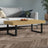 Coffee Table And Black 120X60X40 Cm Mdf And Iron