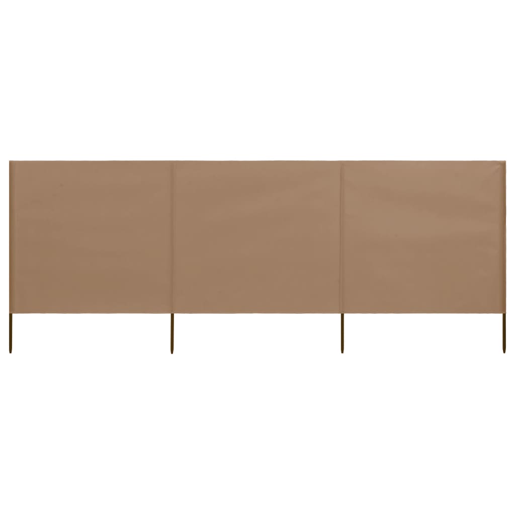 3-Panel Wind Screen Fabric Azure