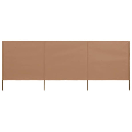 3-Panel Wind Screen Fabric Azure