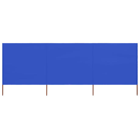 3-Panel Wind Screen Fabric Azure
