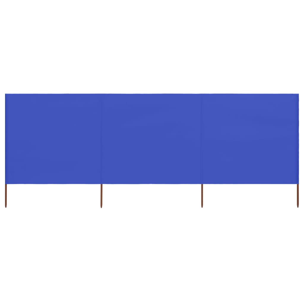 3-Panel Wind Screen Fabric Azure