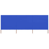 3-Panel Wind Screen Fabric Azure