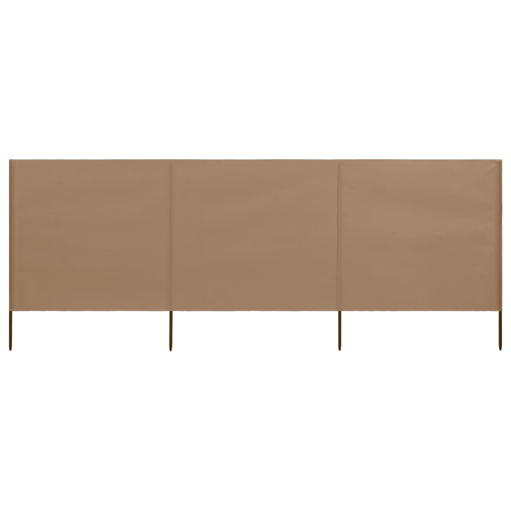 3-Panel Wind Screen Fabric Azure