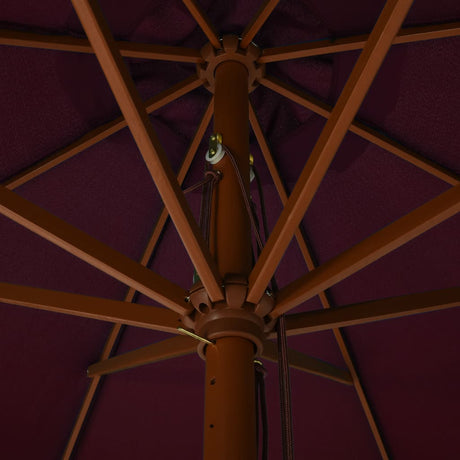 Garden Parasol With Wooden Pole 330 Cm