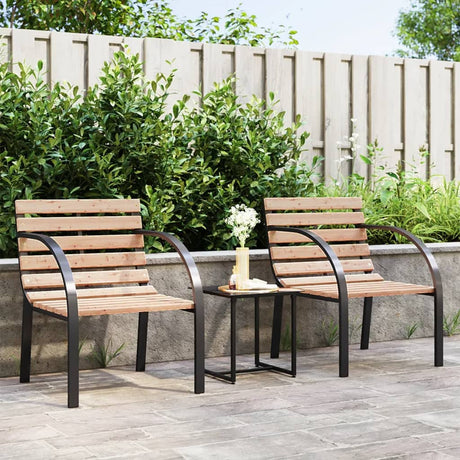 Garden Chairs 2 Pcs Wood