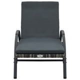 Sun Loungers With Table Poly Rattan