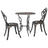 3 Piece Bistro Set Cast Aluminium