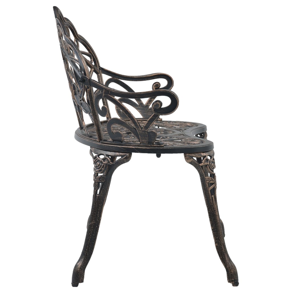 Bistro Bench 100Cm Cast Aluminium