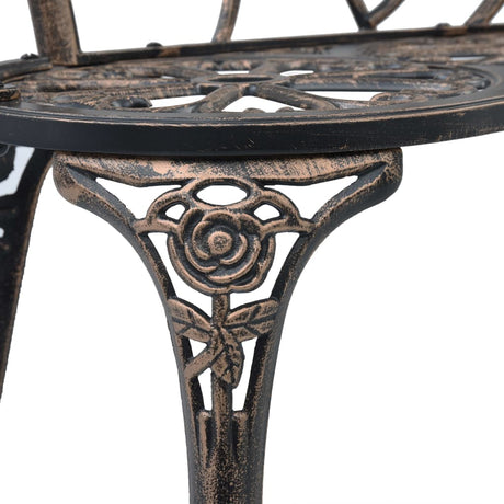 Bistro Bench 100Cm Cast Aluminium