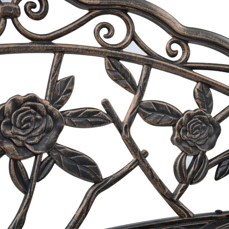 Bistro Bench 100Cm Cast Aluminium