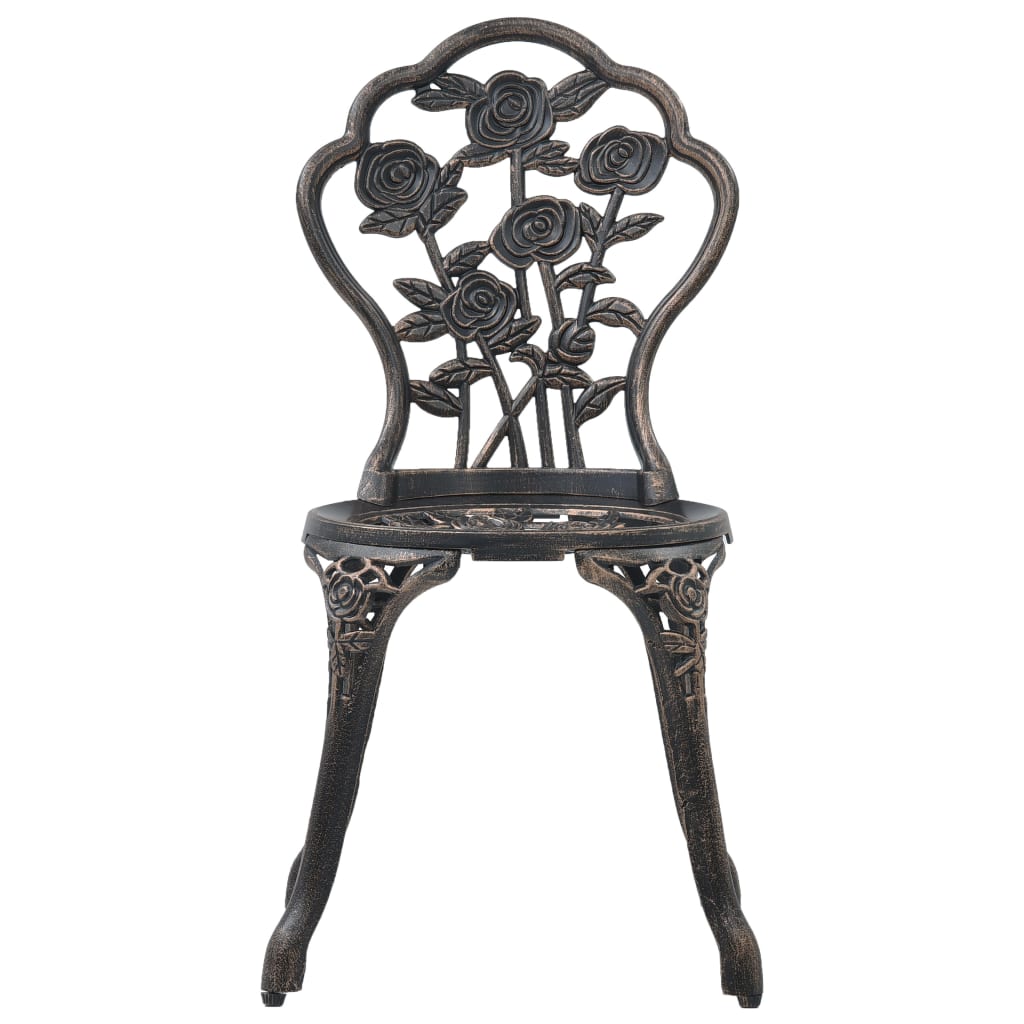 Bistro Chairs 2 Pcs Cast Aluminium