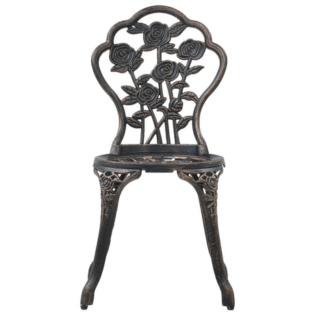 Bistro Chairs 2 Pcs Cast Aluminium