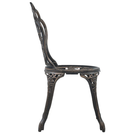 Bistro Chairs 2 Pcs Cast Aluminium