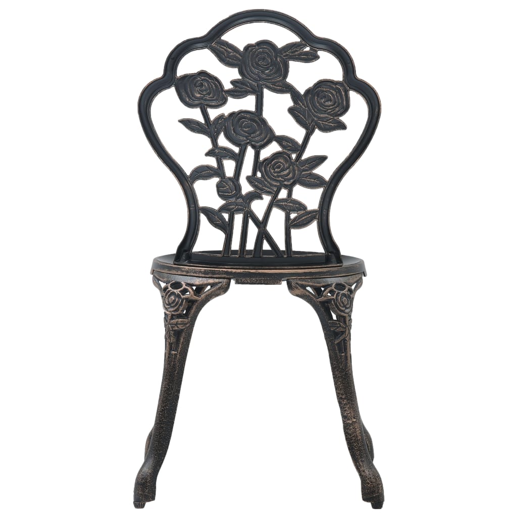 Bistro Chairs 2 Pcs Cast Aluminium