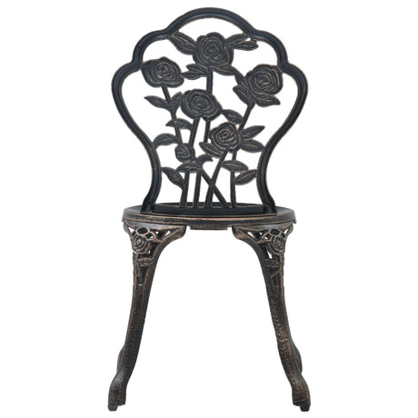 Bistro Chairs 2 Pcs Cast Aluminium