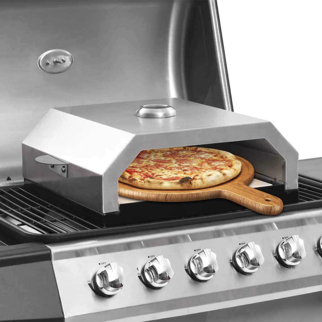 Pizza Oven With Ceramic Stone For Gas Charcoal Bbq